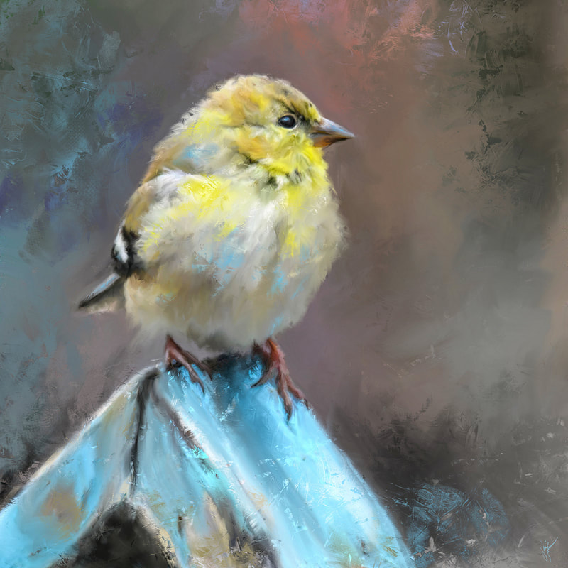 Songbird painting by Jai Johnson