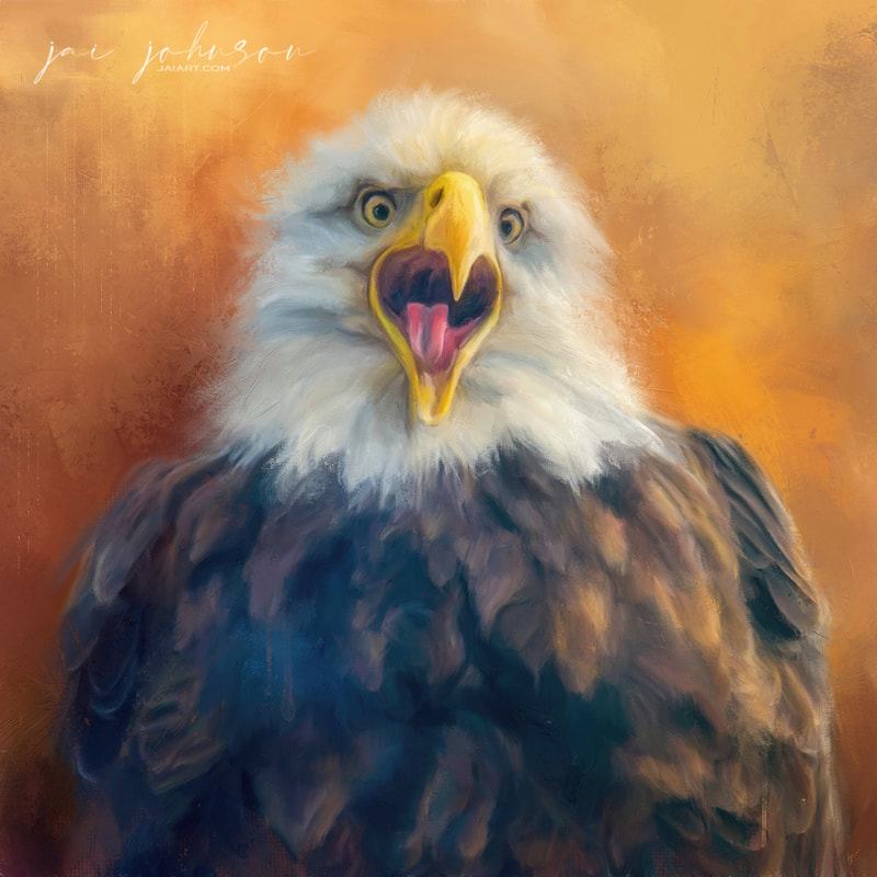 Bald Eagle painting